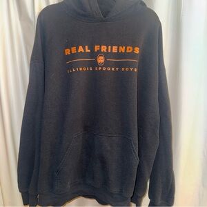FRIENDS Black and Orange Hoodie